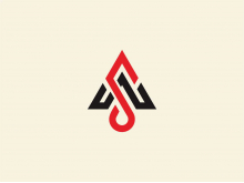 Logotipo de monograma US o Ws