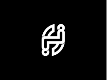 Monogram Hj Jh Inisial Logo