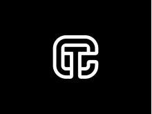 Monogram Ct Tc Modern Logo