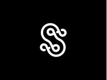 Huruf S Monogram Logo