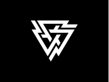 Vw Or Vvv Or Ccc Triangle Bold Monogram