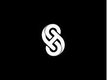 Huruf Sh Hs Uppercase Logo