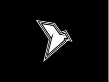 Logotipo de silueta de pájaro