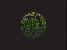 Logotipo de naturaleza abstracta
