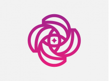 Logo Bunga Abstrak