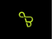 Logotipo de la percha de la letra B