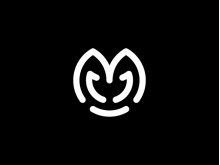 Logotipo de M minimalista