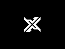 Logotipo minimalista de X Play