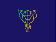 Gradient Elephant Logo