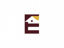 Logotipo de la letra E de la casa