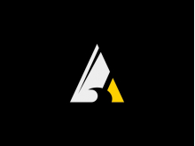 Logotipo ondulado de la letra A