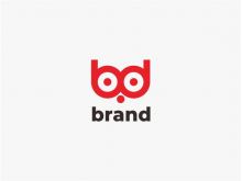 Letter Bd Bird Logo 