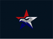 logotipo de estrella y águila
