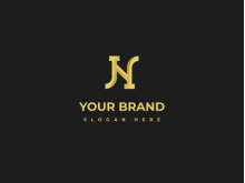 Initials Logo Jn Or Nj