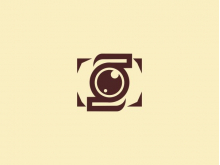 Letter S Lens Logo