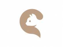Logotipo de gato y letra C