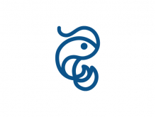 Fish And Wave Logo