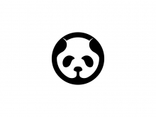 Logo Huruf O Dan Panda