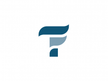 Logotipo de la letra Tf o Ft