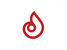 Logotipo de hombre y fuego