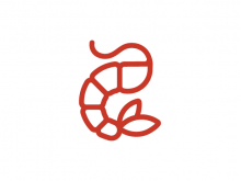 Letter G And Shrimp Logo