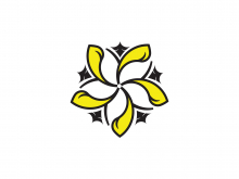 Logotipo de flor de Camboya