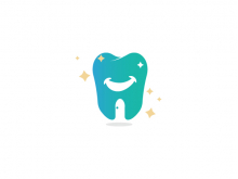 Logotipo de la sonrisa del diente