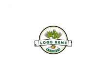 logotipo de emblema agrícola