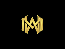 Monogram Wm Mw Inisial Logos