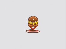 Burger Logo Location Pin