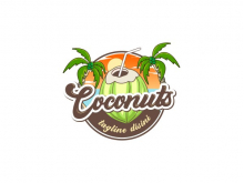 Logotipo de coco joven