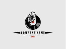 Logo Musik Piring Hitam
