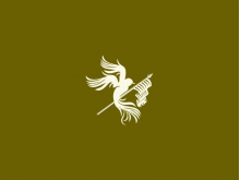 Bird Bearing Flag Logo