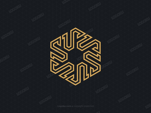 Hexagon Letter S