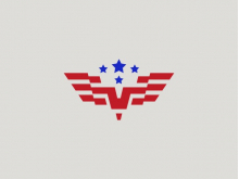 Logo Huruf Elang V