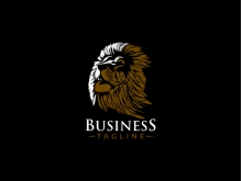 Lion Head Illustration Logo