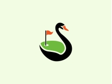 Angsa And Lapangan Golf Logo