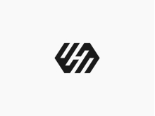 Hexagonal Letter Wm Logo