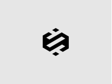Logo Huruf S Heksagonal