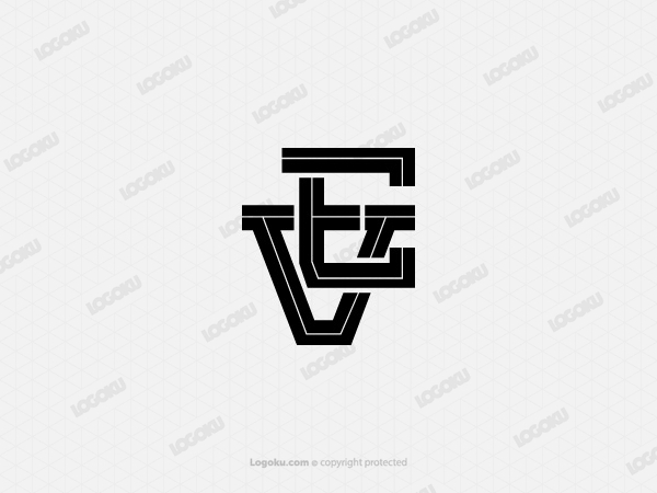 Initial  Logo Ve 