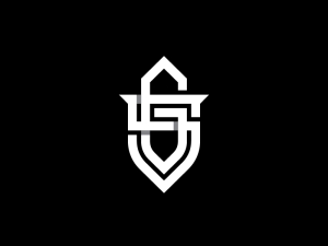 Buchstabe Gs-Schild-Logo