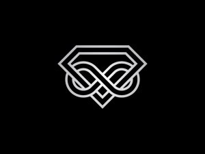 Logotipo De Diamante Infinito
