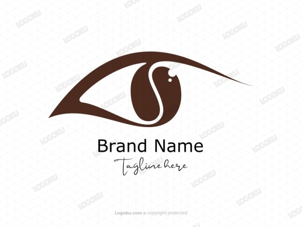 Buchstabe S Kaffee-Augen-Logo
