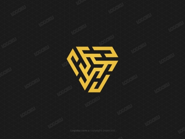 H Letter Diamond Logo