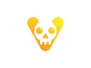 V Skull Logo