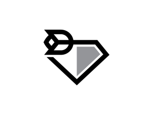 Logotipo De Flor De Diamante