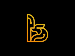 Technology Fox Knife Or Letter B Logo