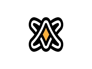 Stylish Av Or Va Logo