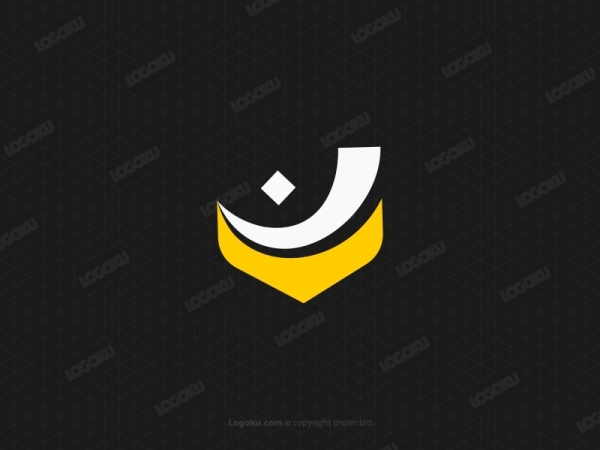 Arabic Letter Nuun Logo