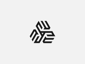 Triangle Letter E Logo